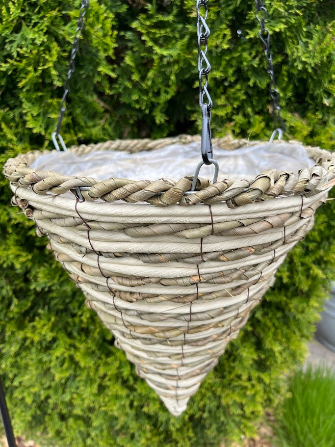 Natural Cone Shaped Fern Hanging Basket