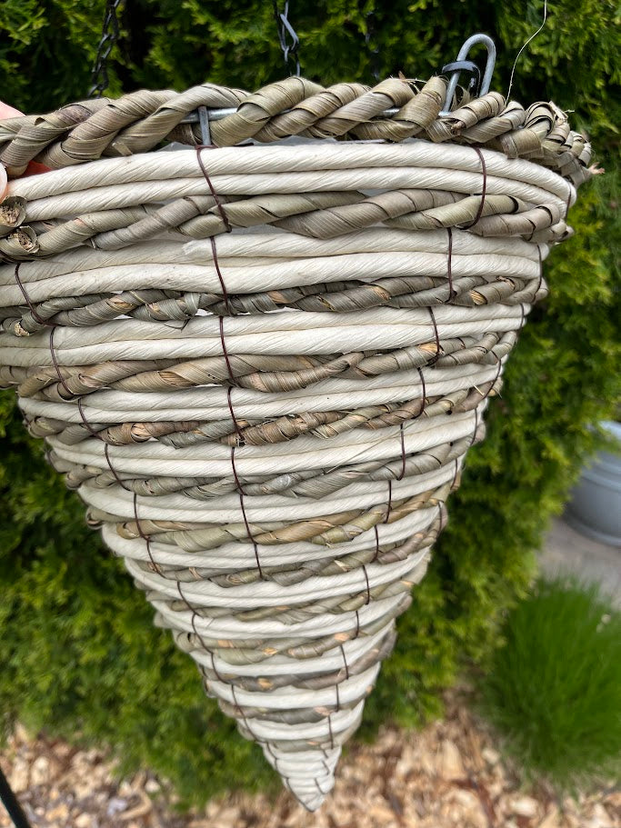 Natural Cone Shaped Fern Hanging Basket