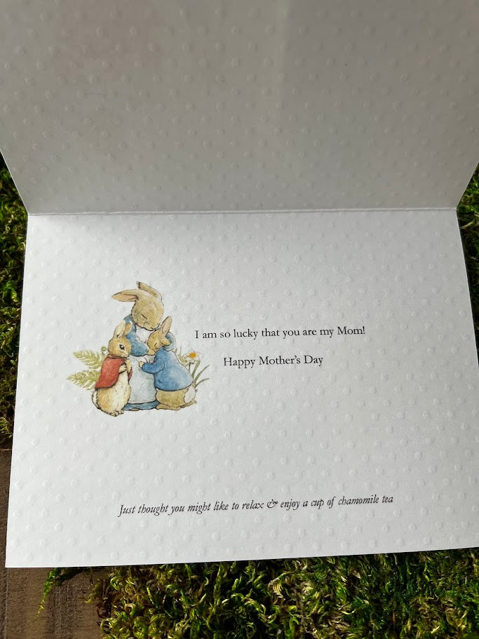 Handmade Mother's Day Greeting Card - Beatrix Potter TEA