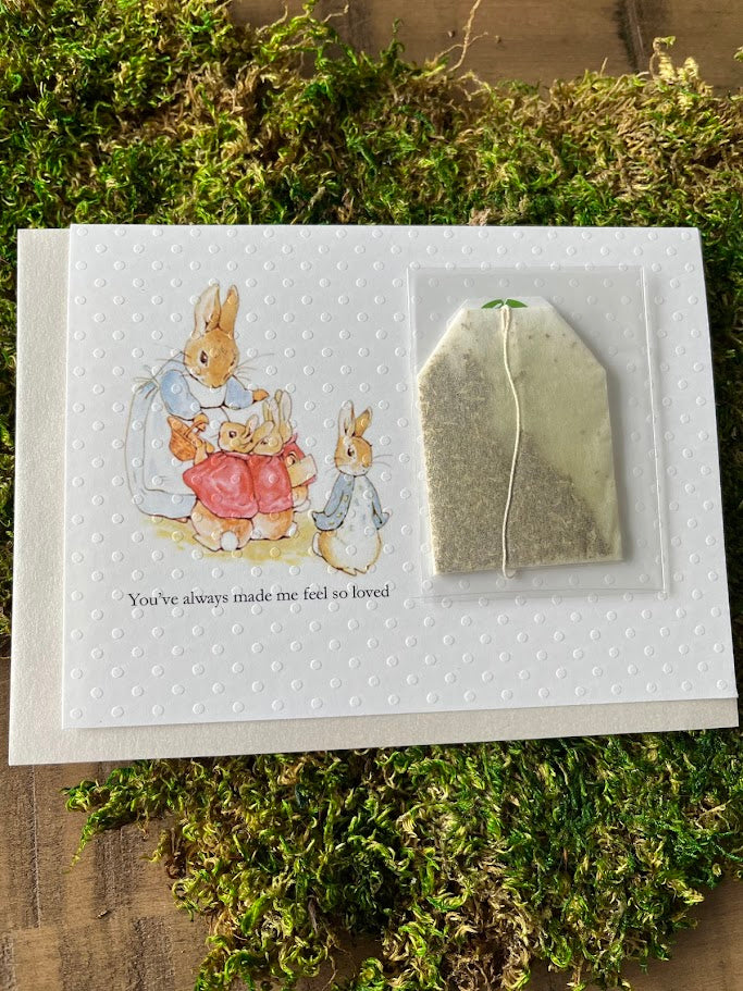 Handmade Mother's Day Greeting Card - Beatrix Potter TEA