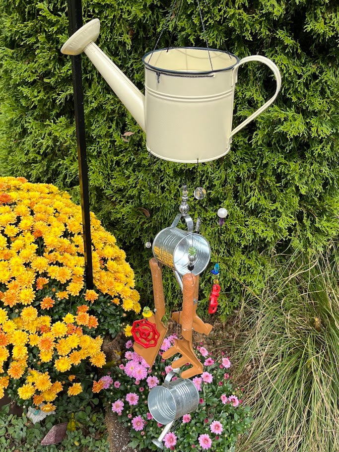 Whimsical Art Windchime - Garden LOVE