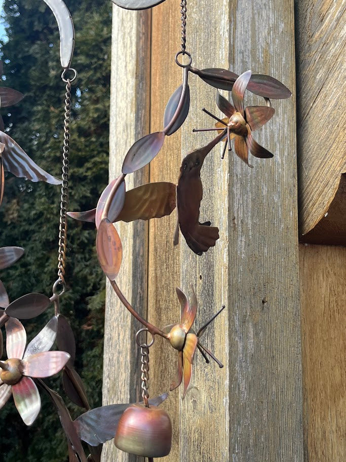 Hummingbird Haven Metal Art