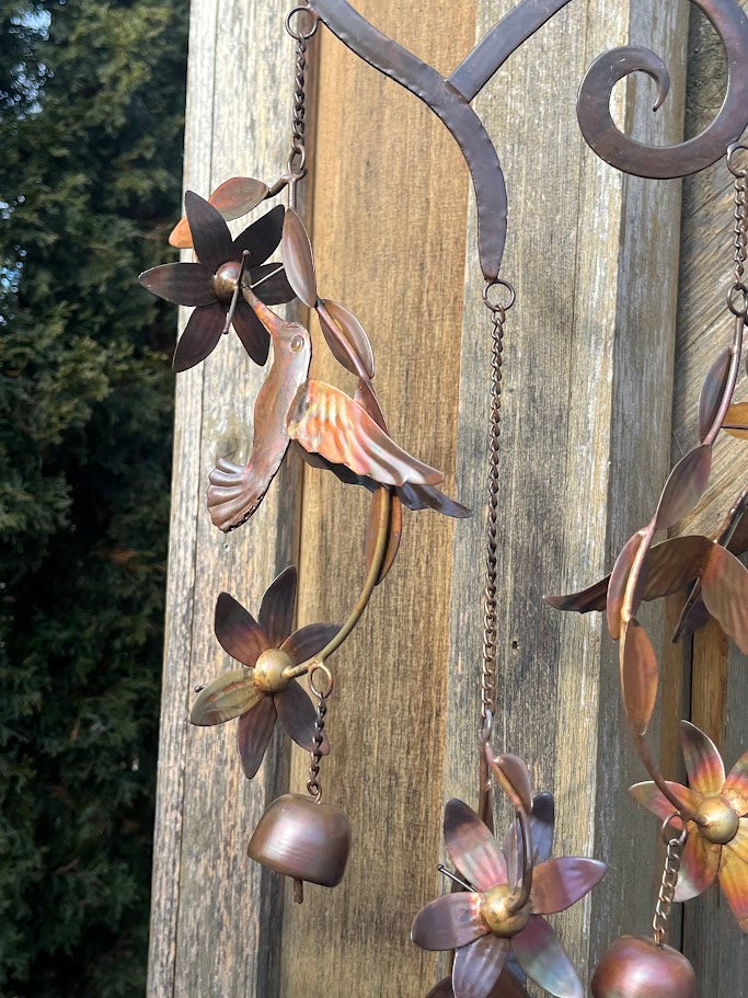 Hummingbird Haven Metal Art