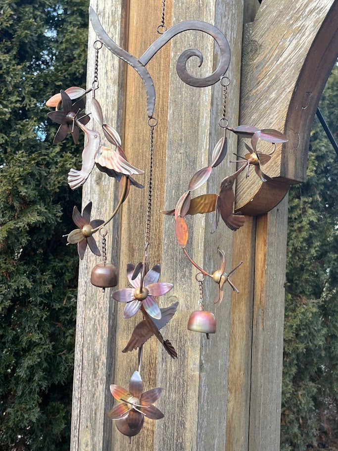 Hummingbird Haven Metal Art