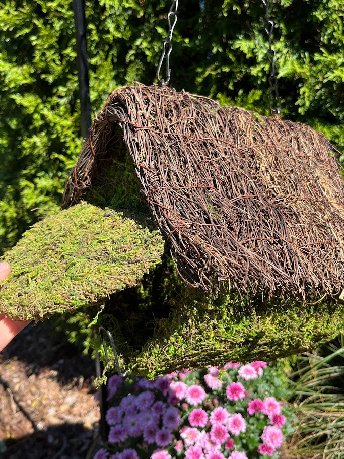 LOFT - Natural MOSS & Stick Birdhouse