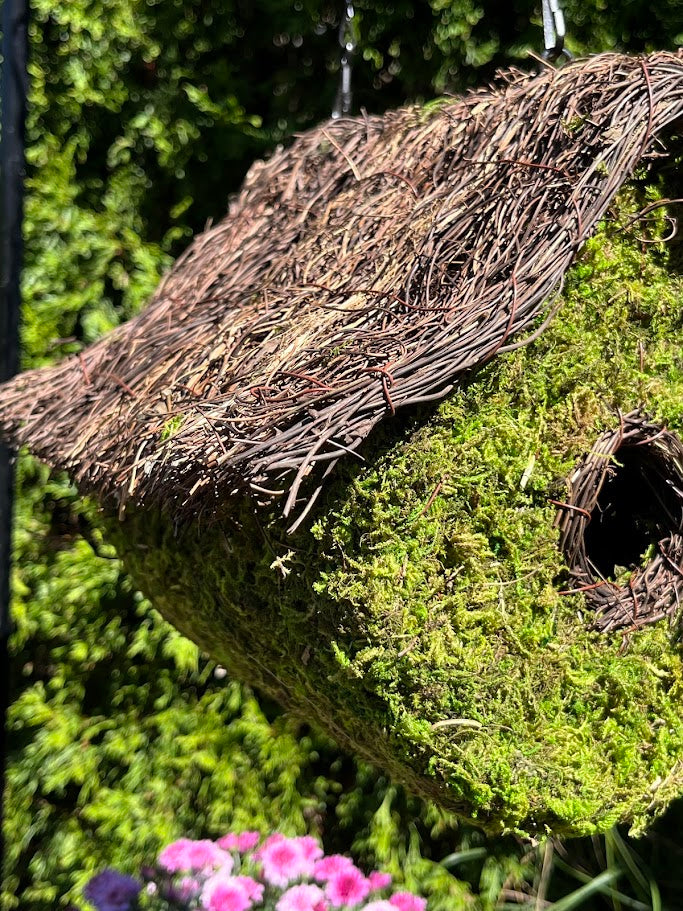 LOFT - Natural MOSS & Stick Birdhouse