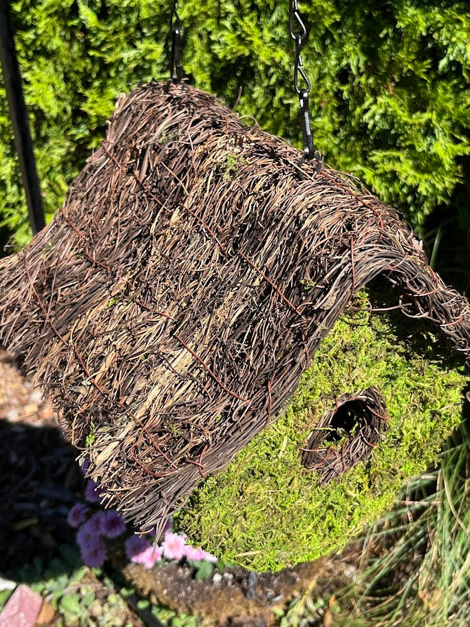 LOFT - Natural MOSS & Stick Birdhouse