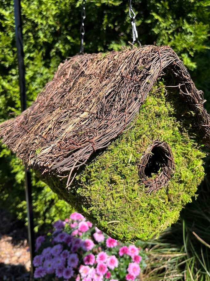 LOFT - Natural MOSS & Stick Birdhouse