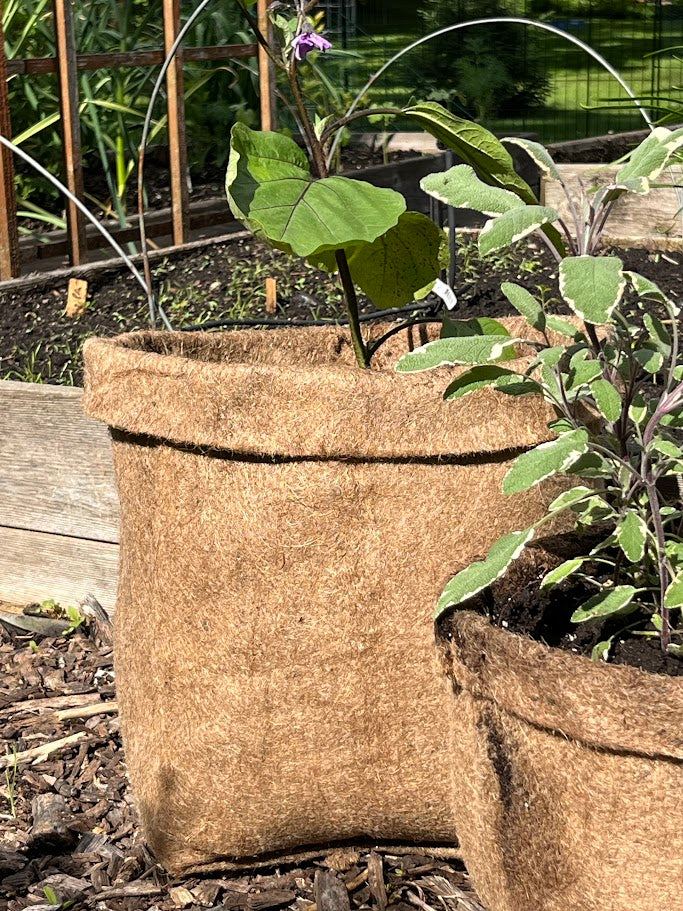 Plastic Free Fabric Hemp Planters