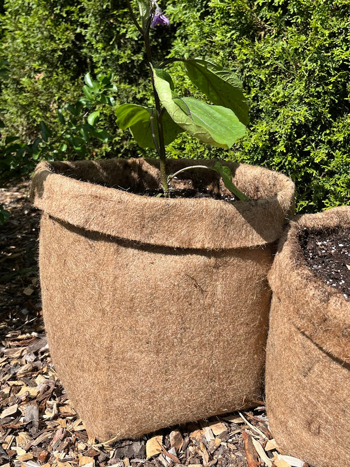 Plastic Free Fabric Hemp Planters