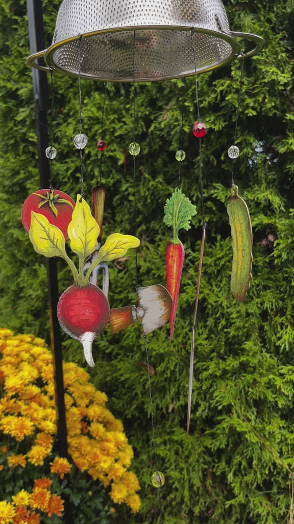 Whimsical Art Windchime - Veggie Garden Sound Recording