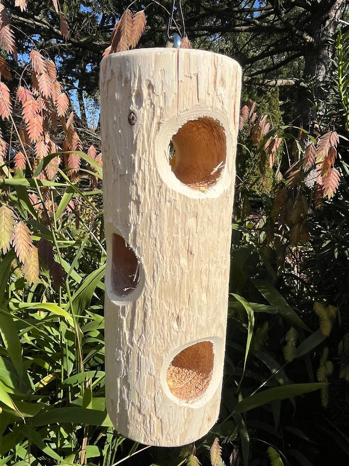 Wood Suet Birdfeeder 