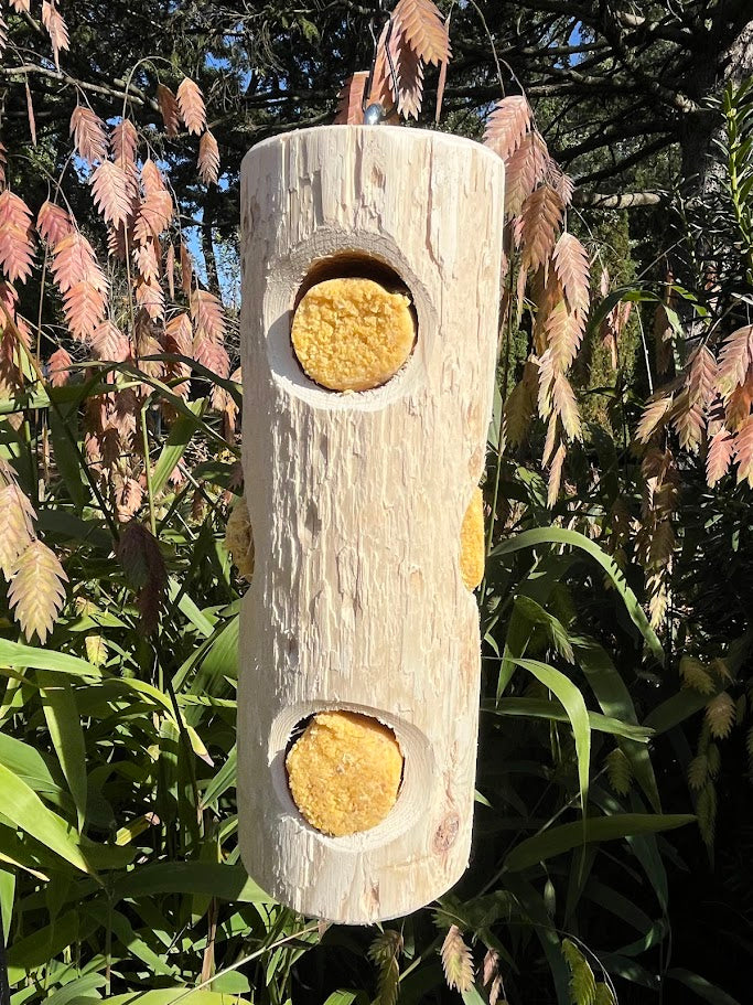 Wood Suet Birdfeeder 