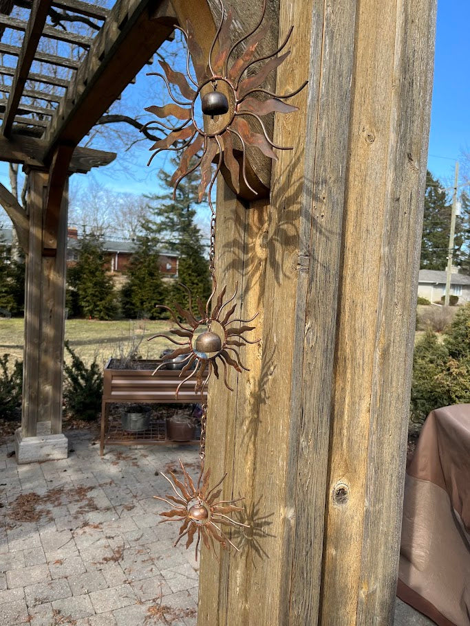 Triple Solstice Sun Garden Ornament