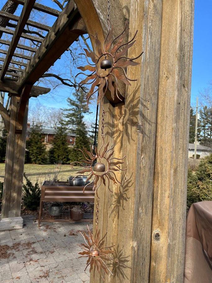 Triple Solstice Sun Garden Ornament