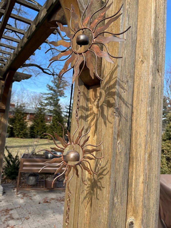 Triple Solstice Sun Garden Ornament