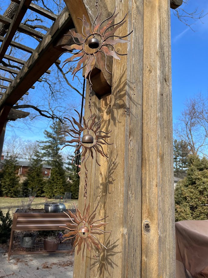 Triple Solstice Sun Garden Ornament