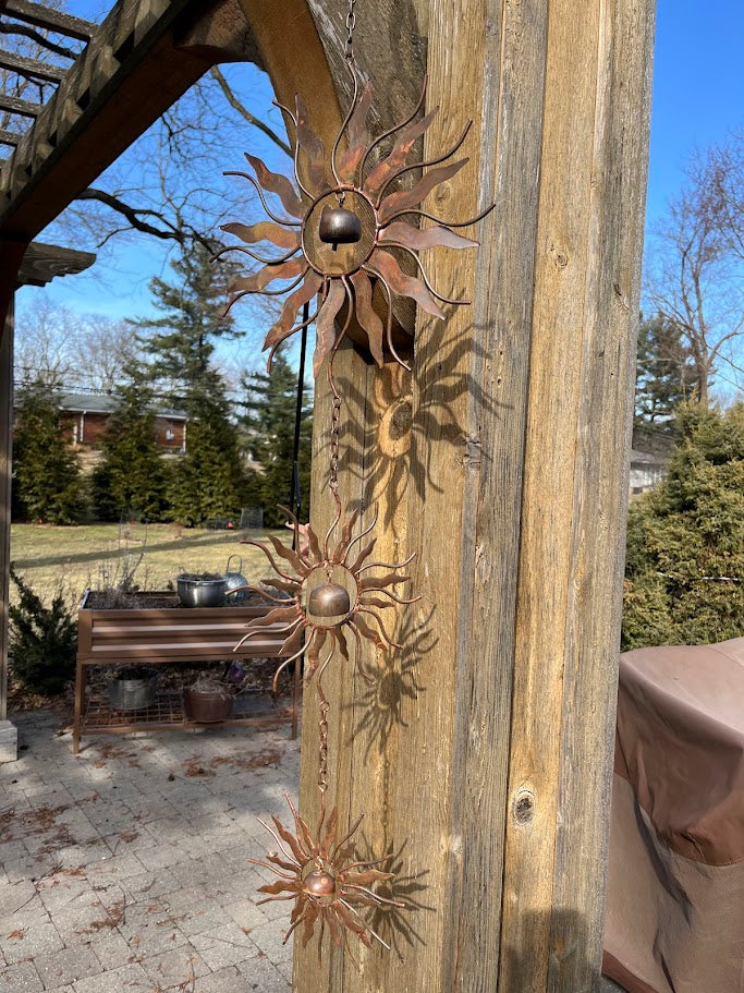 Triple Solstice Sun Garden Ornament